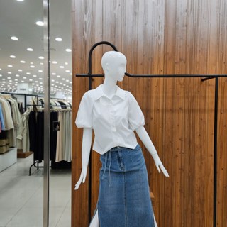 지컷 래글런 볼륨 슬리브 블라우스 722426060001 1285376