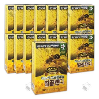 마누카 프로폴리스 벌꿀캔디, 42g, 15개 마누카꿀 마누카 프로폴리스 벌꿀캔디, 42g, 15개 마누카꿀