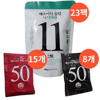 완도산] 해초미인 슬림 다시마면 저칼로리 간편식 다시마 국수(면23+비빔소스15+메밀소바소스8), 1개
