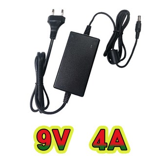 순흥전기 어댑터 9V 4A 전원선일체형 어댑터 9V 4000mA SMPS 노트북 아답터 CCTV 어댑터, 1개