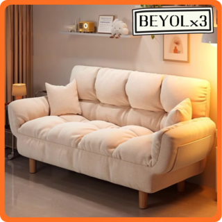 별별별 편한 패브릭 소파 2인용 3인용 가성비 쇼파 소파베드, 125cm(2인 추천), 베이지
