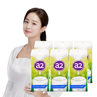 에이투밀크 멸균우유, 200ml, 6개