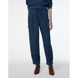 아떼 바네사브루노 여성 VLPA4B239N2 네이비 턱장식 스트랩 데님 팬츠 1389153