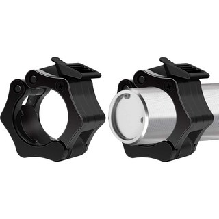 위즈맥스 원터치 원판 마구리 바벨 락조, 블랙 25mm, 2개