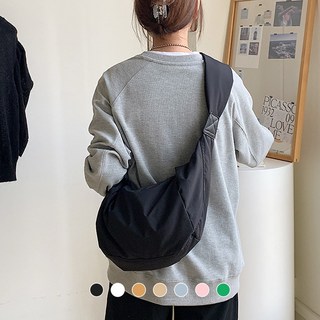 밀스펙 유니섹스 나일론 호보백 크로스 숄더 메신저 남자 여자 남성 여성 옆으로매는가방