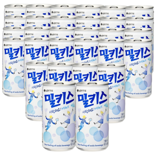 롯데 밀키스 대용량 업소용 음료수 190ml 30캔, 1개, 30개