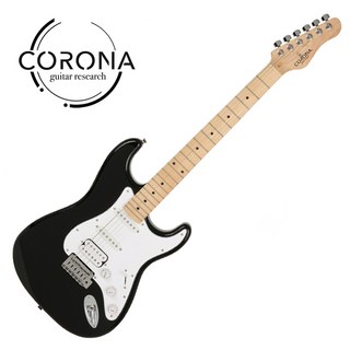 Corona Traditional Standard ST maple 일렉기타, Black, 1개