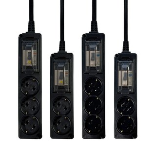 몬스터탭 국산 고용량 멀티탭 4000W 배선/누전차단 2구/3구 블랙, 1개, 블랙 배선(과부하)차단 3구, 3m