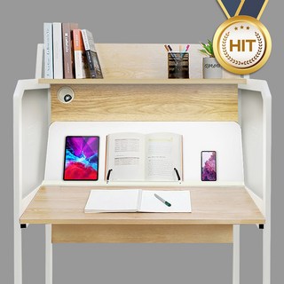 디자인블레스 1인 프리미엄 집중력 가정용 독서실책상, 화이트