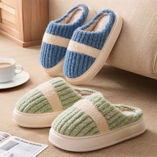 보그레인 푹신하고 따뜻한 털 슬리퍼 겨울 거실화 실내화 상품 이미지