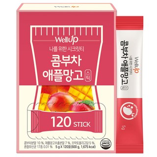 로엘 콤부차 애플망고맛 분말스틱 홍차, 600g, 120개입, 1개