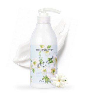퍼퓸 500ml 화이트머스크 바디로션 더허브스토리 선물, 1개