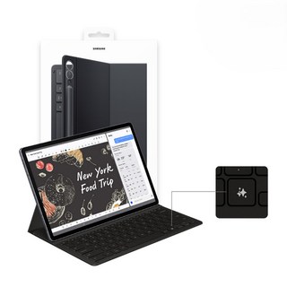 삼성 정품 갤럭시 탭S10플러스 AI 슬림 키보드 케이스 EF-DX820 한글자판 (탭S9플러스 탭S9FE플러스 호환), 블랙=(EF-DX820UBKGKR), 1개