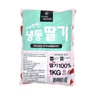 냉동 딸기/1kg, 1개