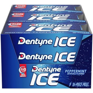 Dentyne Ice 페퍼민트 무설탕 껌 16피스 9팩 총 144개 상품 이미지