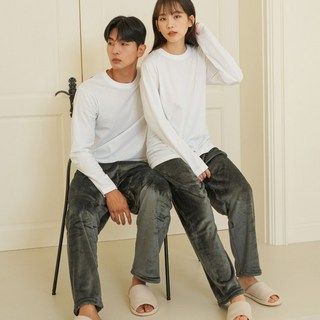 [2pack] 도씨 솔리드 커플 잠옷 바지