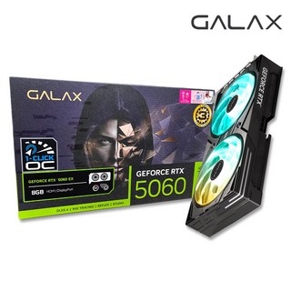 갤럭시 GALAX 지포스 RTX 5060 EX BLACK OC D7 8GB 그래픽카드