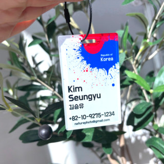 (사은품 증정) 네이처포토 네임키링 아크릴 골프네임택 카메라 네임택 주문제작 태극기 필드용품 여행가방 주문제작, 1개, 2번 직사각