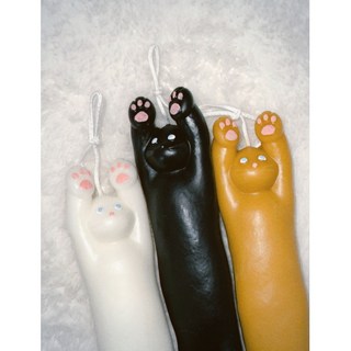 고양이 캔들 주우욱 액체 고양이 귀여운 집사선물 향기나는 인테리어 오브제 위얼도, 플레르드뽀, 치즈(주황), 1개