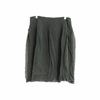 구호 회색 레이온 주름스커트 새로빈티지