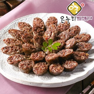 백암전통순대 화끈한 매콤순대 국밥재료 안주 식자재 간식 1kg 4인분 냉동보관 기타즉석식품, 1개