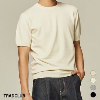 트래드클럽 베리 베이직 라운드 카라 반팔 니트 (7 COLORS M~5XL)