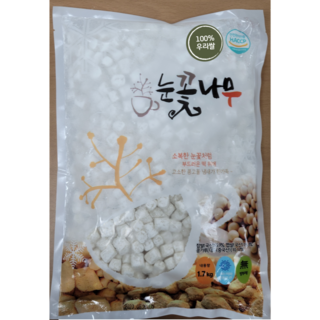 눈꽃 인절미 1.7kg 굳지않는 국산 빙수떡, 1개