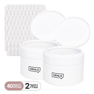 헨로포우 반려동물 눈물패드 40매입 손모양 디자인 특허 개발 / 눈물자국 / 이어클리닝, 2개