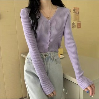 IMMONG 女款修身針織開衫