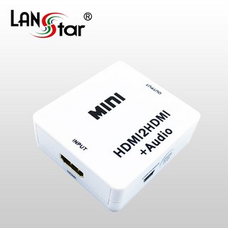 [LANStar] 랜스타 HDMI 오디오 분리기 [HDMI 오디오 디임베더] [LS-HD2HDA] [화이트], 1개