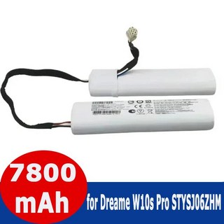 Mijia 자체 청소 로봇 진공 Pro STYTJ06ZHM Dreame W10 용 P2027-4S2P-MMBK 배터리, 03 7800mAh, 1개