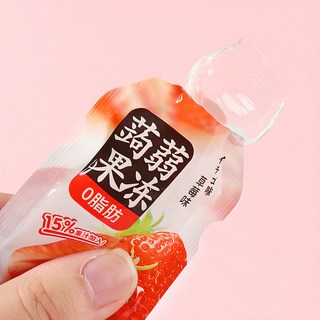 딸기맛 곤약젤리 곤약젤리 봉지 과일젤리 딸기젤리 0.8/2.4kg 40개 20mg 상품 이미지