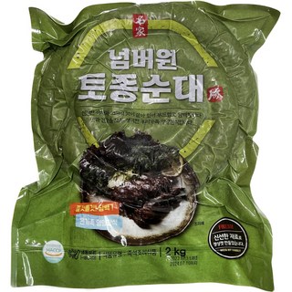 [소비기한 임박 할인] 토종순대 백암순대 당면순대 간 허파 찹쌀순대 옛날순대 찰순대, 1개, 2kg