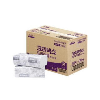 47223 크리넥스 드라이셀 핸드타올 F250S 5000매 (1박스), 흰색, 5000개, 1개입