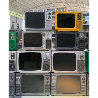 레트로 빈티지 옛날 티비 TV 아날로그 촬영 소품, A. 12인치 장식품