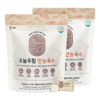 그램웰 오늘우림 만능육수 한알, 125g, 2개
