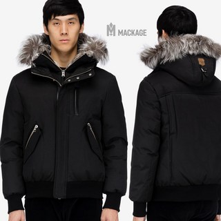 맥케이지 22FW DIXON-X 힙렝스 폭스퍼 덕다운 숏패딩 BK
