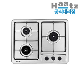 하츠 가스쿡탑 매립형 빌트인 가스레인지 3구, LNG, GC-3605SDBHN