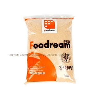 [푸드홀마켓] 푸드림 갈색설탕 3kg 과일청담그기, 1개