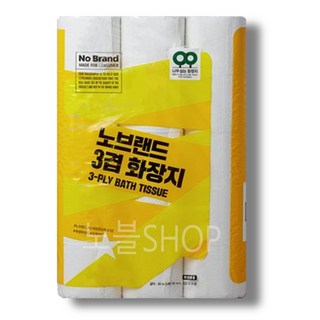 BUBULIFE 노브랜드 3겹 화장지 30m 30롤 롤화장지 1개 상품 이미지