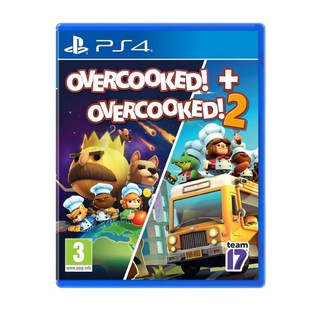 플스4 오버쿡 더블팩 합본 오버쿡 (영어지원) + 오버쿡드 2 (한글지원) Overcooked