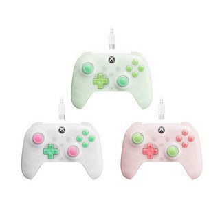 [청이스토어] 8bitdo 82CC 얼티메이드 XBOX/PC지원 미니게임 컨트롤러 유선게임패드 RGB라이트 XBOX 조이패드, 그린, 그린, 1개