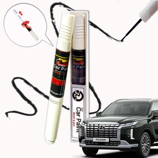 팰리세이드 붓펜 자동차 흠집커버 붓페인트 전차종 호환 컬러 페인트 펜, 팰리세이드- P7V 그라파이트그레이 메탈릭, 1개