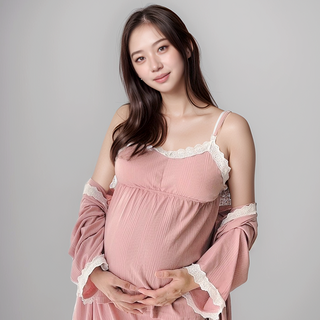 캡내장 수유복 수유나시 상하 세트 임산부 수유 잠옷 선물