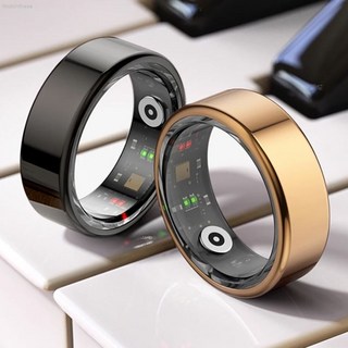 콜미 스마트 반지 – 블루투스 연결, 헬스 모니터링 앱 호환, IP68 방수, 8호(57mm), 골드 색상 colmi스마트링