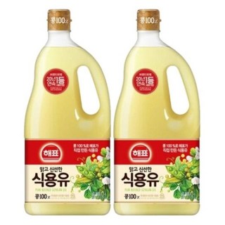 해표 식용유 1.5Lx2개, 1.5L, 2개