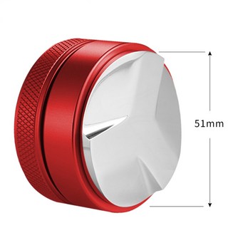 JINGHENG 스테인레스 탬퍼 탬핑 레벨링 디스트리뷰터 49 51 53 54 58mm, 51mm회오리레드, 1개