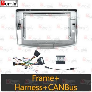 인치 자동차 안드로이드 스테레오 2DIN 10 파사트 캔버스 VW 폭스바겐 CC용 B7 프레임 패널 페시아 Burgim B6 라디오 하네스 와이어 디코더, 2)frame cable canbus