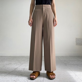 핫투 통 와이드 슬랙스 하이웨스트 일자 쿨 팬츠 슬랙스 5color