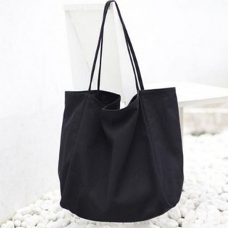 [925] 여성 에코백 대학생 인 빅사이즈 무지 캔버스